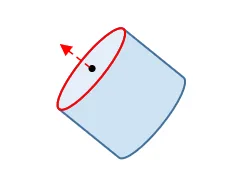 Cylinder 형상의 방향 설정 예시